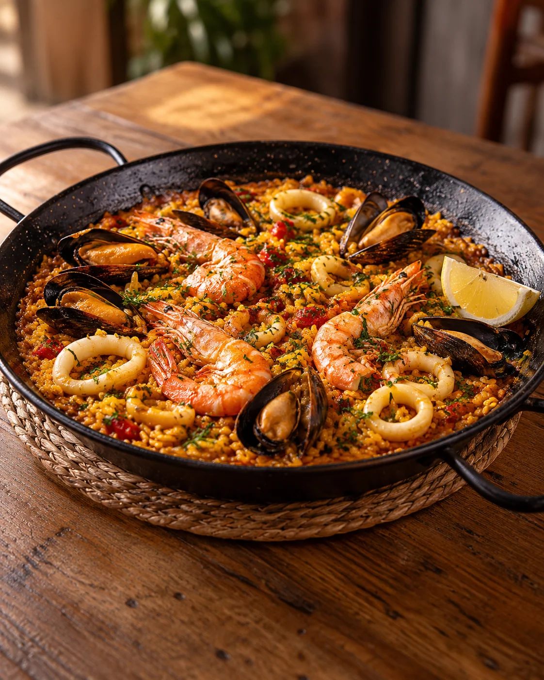 Paella de marisco